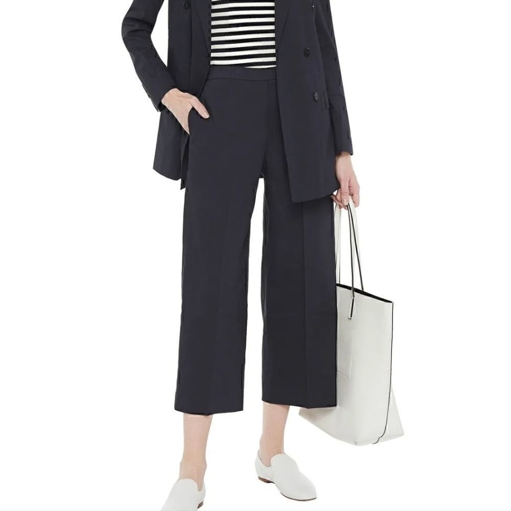 Theory Cropped Wide-Leg Pants 10